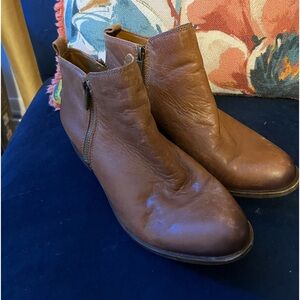 Lucky brand leather booties